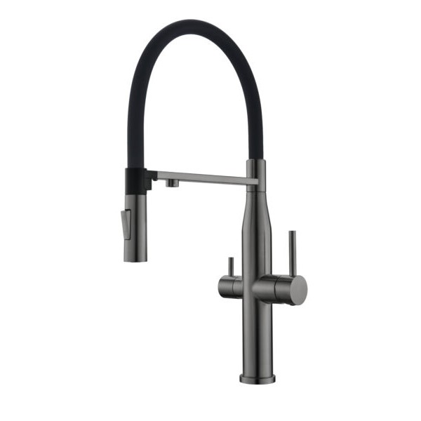 Фото - Смеситель кухонный Interline Lixio Neo MIX PVD Grafit